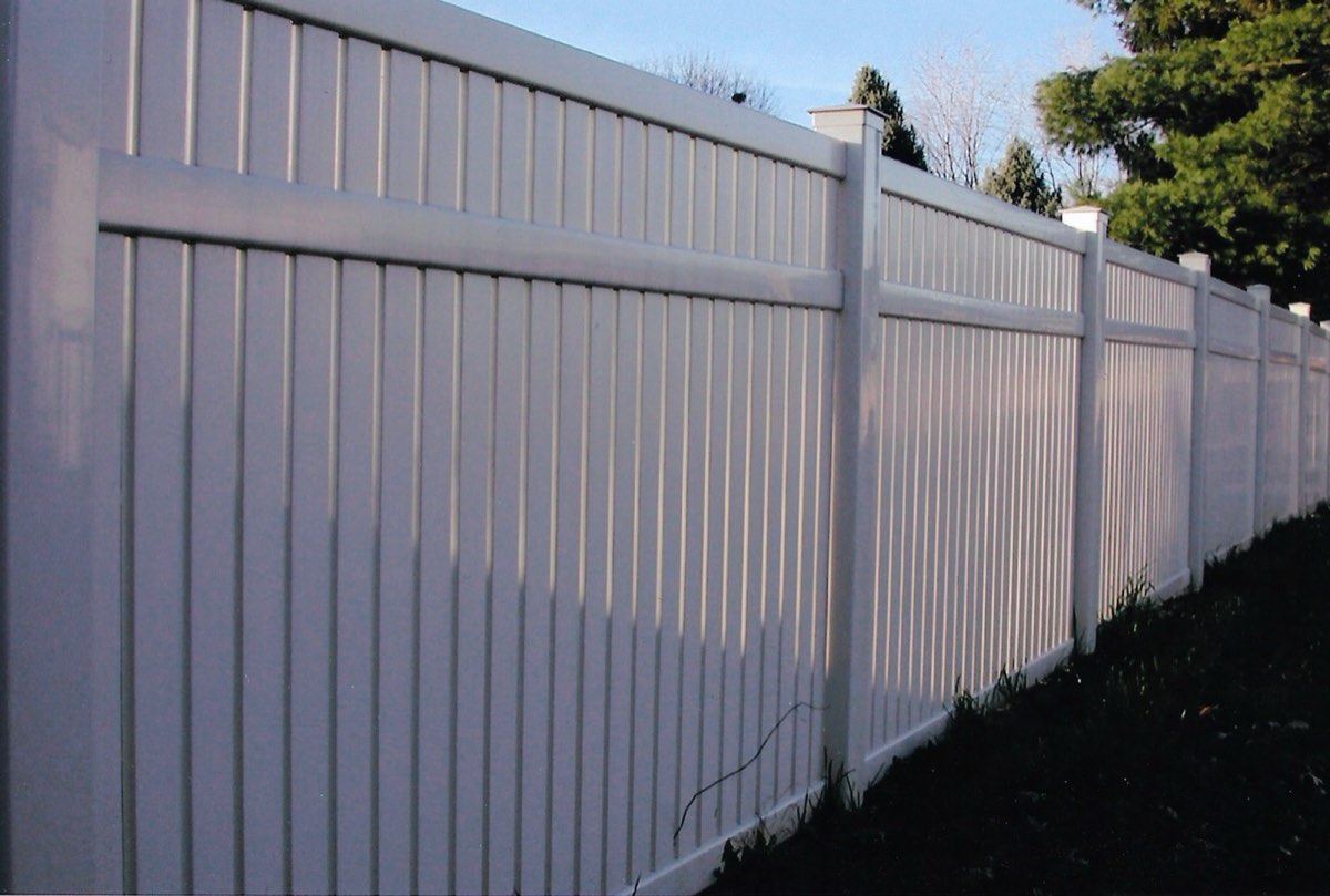 Vinyl fence